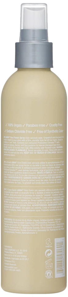 Spray para el cabello ABBA acabado firme 8 fl oz Foto 2 de 2