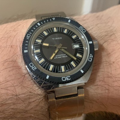 vintage timex dive watch