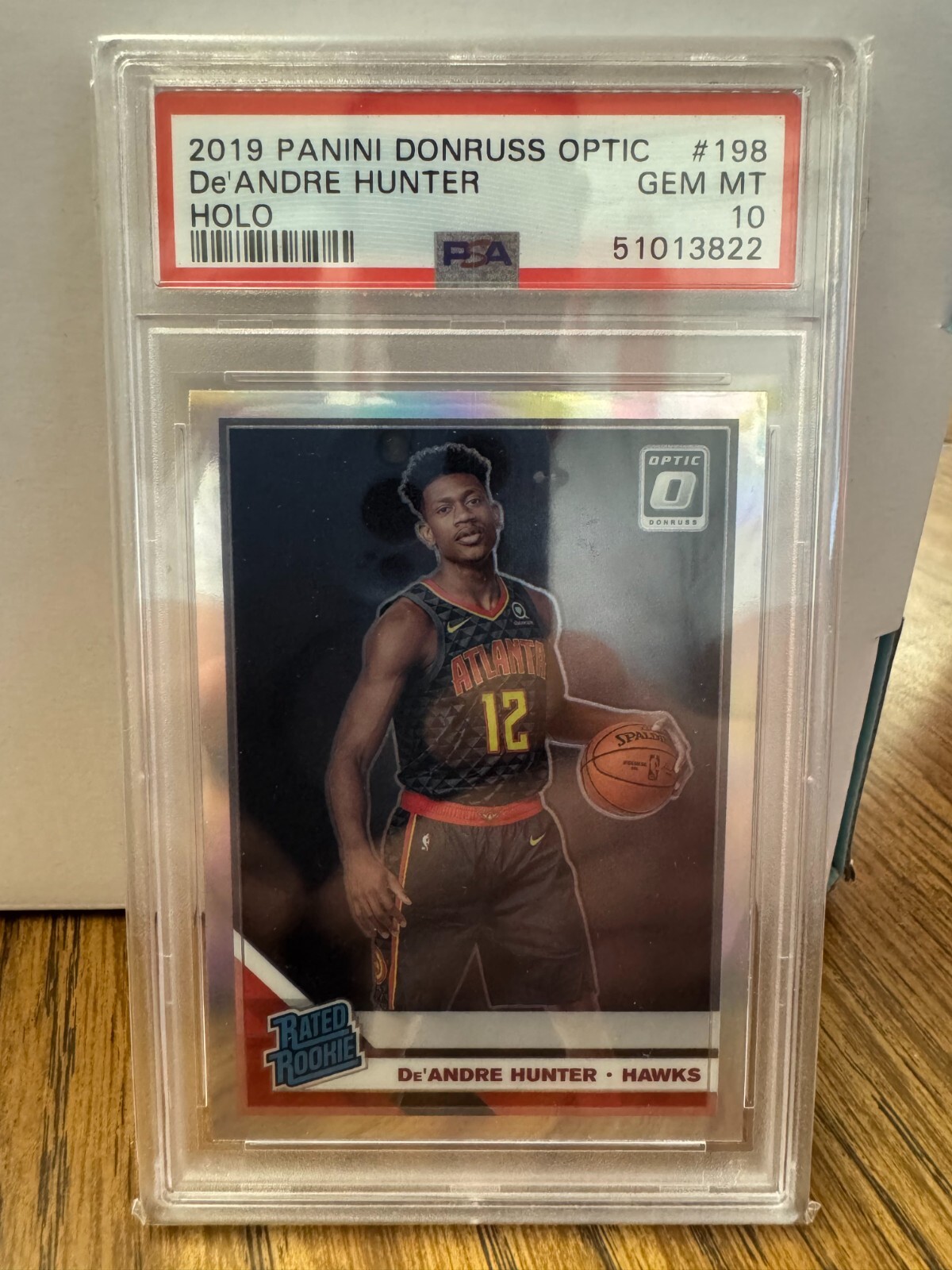 2019-20 Panini Donruss Optic Holo De'Andre Hunter PSA 10 #198 RC