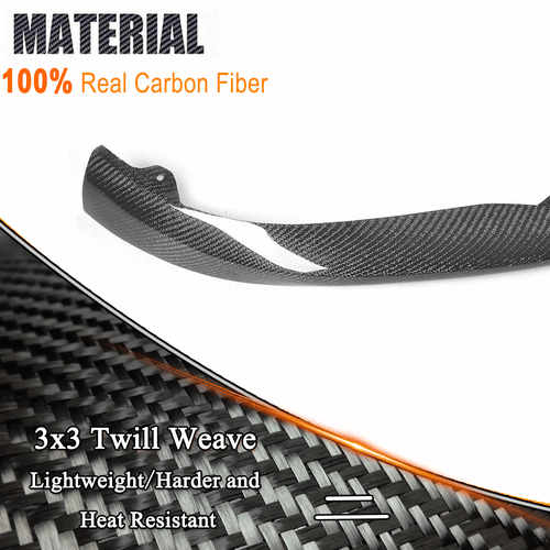 For Alfa Romeo Giulia Sport Sedan 2016-18 REAl Carbon Front Bumper Lip Spoiler - Bild 9 von 11