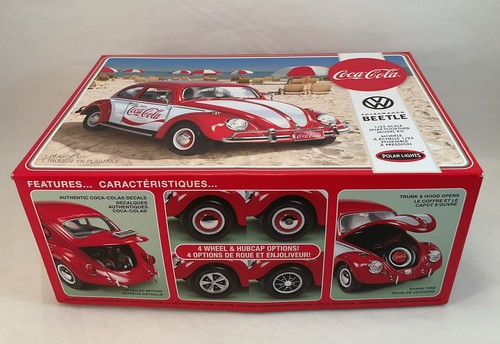 Polar Lights 1/25 Scale Snap Model Kit Skill 3 Volkswagen Beetle Coca-Cola - Picture 2 of 6