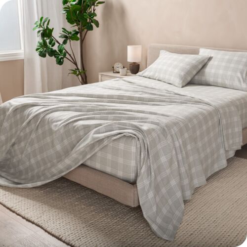 Bare Home Flanell Blatt Set Drucke - 100 % Baumwolle - tiefe Tasche - Bild 103 von 147