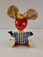 Dakin Dream Pets Red Mouse Plush Pajamas Vintage Stuffed Animal Toy