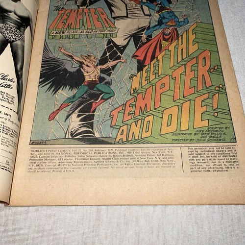 World's Finest Comics #209 DC Comics 1972 Superman - Picture 11 of 11