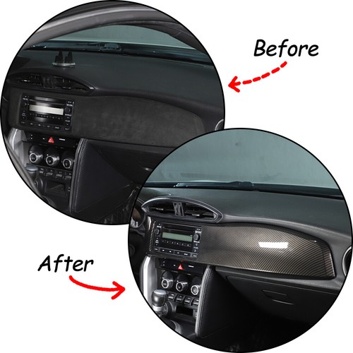 ABS Carbon Dash Radio Panel Trim Cover For Toyota GT86 SCION FR-S Subaru BRZ US - Picture 3 of 12