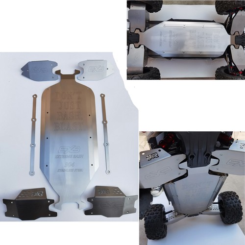 Für 1/5 Arrma Kraton EXB 8S Edelstahl Chassis Panzer Antikollisionsplatine - Bild 3 von 14
