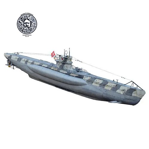 1:48 German U-Boat Type VIIC 1398mm 55" RC Submarine Scale Model Plastic Kit - Picture 15 of 20