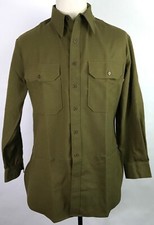 WWII US ARMY INFANTRY M1937 M37 COMBAT FIELD WOOL SHIRT-SIZE 2 (38-40R)