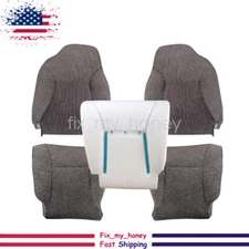 Driver Passenger Bottom Top Cloth Seat Cover Foam Pad For 98-02 Dodge Ram 1500