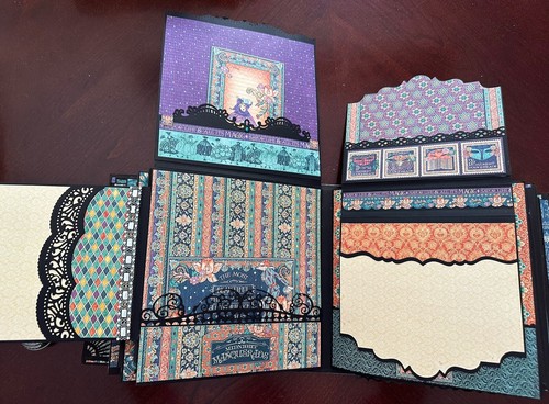 Handmade Album Using Graphic 45 Midnight Masquerade - Picture 17 of 24