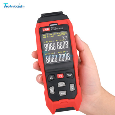 TA612 Thermometer Contact Digital Thermocouple Temperature Tester LCD Display