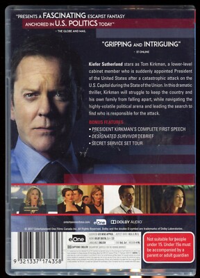 Designated Survivor (Season DVD TV Series) Disc Set Region - Main Image