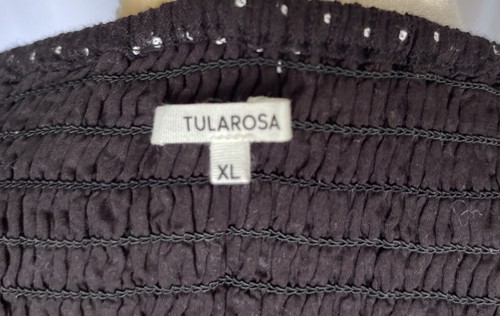 Tularosa Tiffany Cutout Ruched Mini Dress in Black & White Size XL - Picture 13 of 14