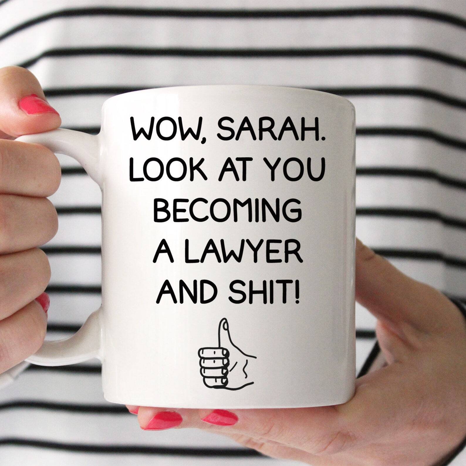 New Lawyer Mug Personalized Lawyer Graduation Ceramic Cup Lawyer Gift Graduation