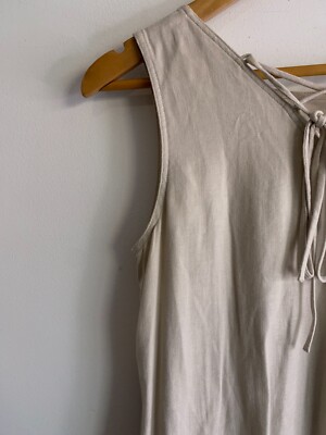 straight line mini dress Modal ruched A-Line Mini Dress in White - S main image 0