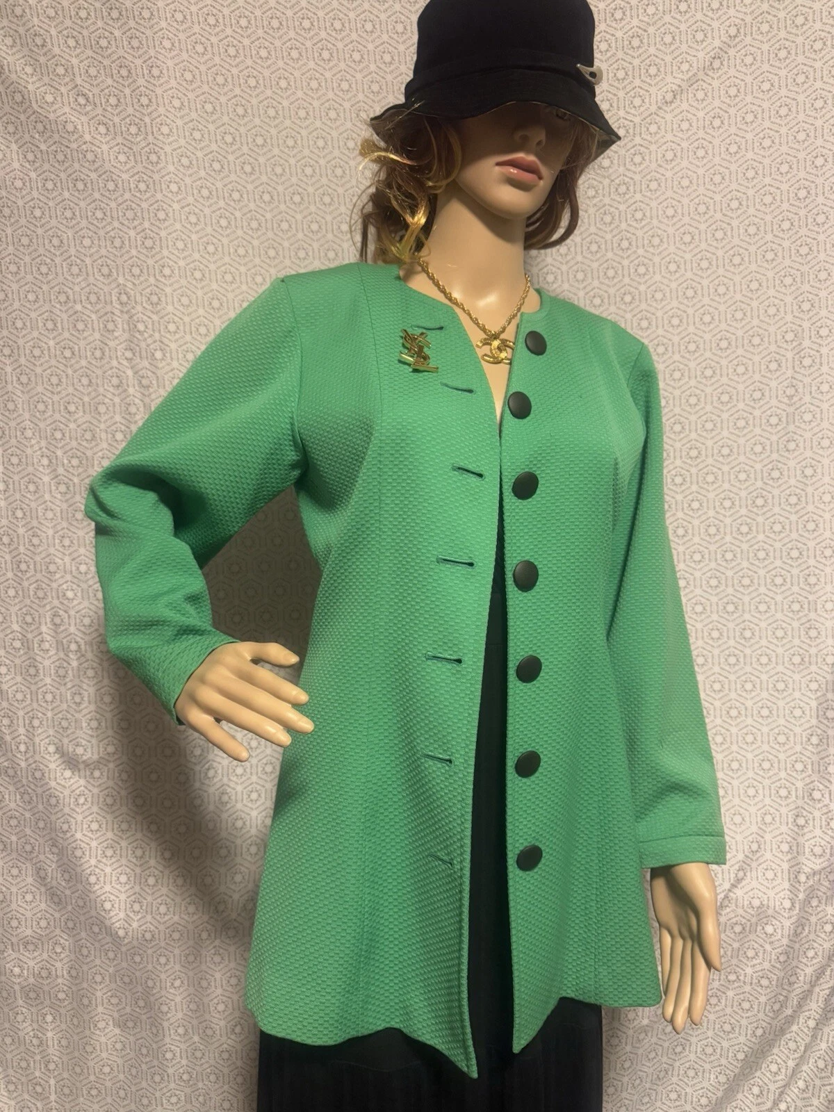 SAINT LAURENT (YSL) giacca cappotto blazer saint laurent con bottoni