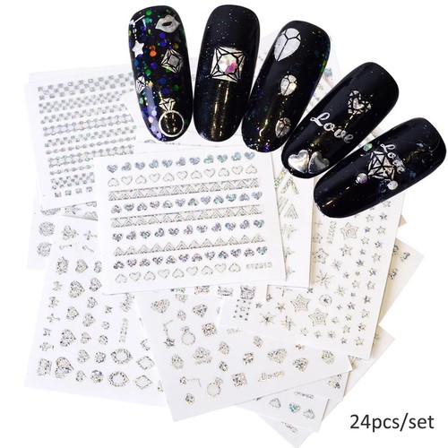 Nailart Transfers holografisch 3 BLATT kostenloser Versand US-VERKÄUFER - Bild 3 von 28
