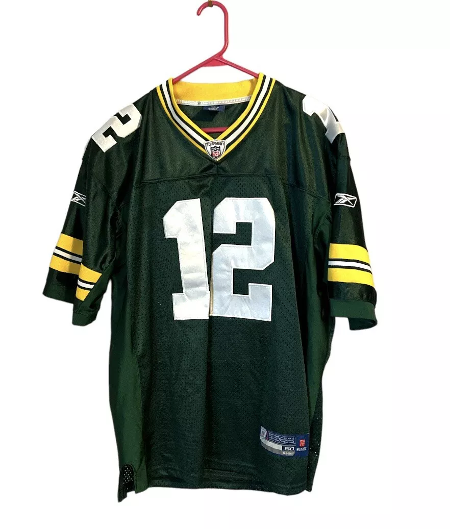 Aaron Rodgers Green Bay Packers Jersey Hand Stitched Size 50 eBay