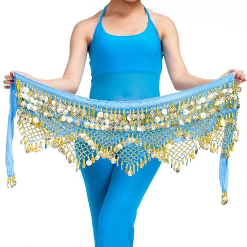 Damen Sweet Bellydance Hüftschal mit Goldmünzen Röcke Halstuch laut - Bild 10 von 22