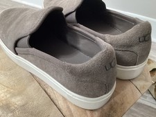 UGG Jass Slip On Suede Sneakers Shoes Woman  s Size 10 Gray/Taupe 1106545
