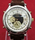 Seiko 6M13-0010 Age of Discovery Perpetual Calendar Watch Vintage Dancing Hands