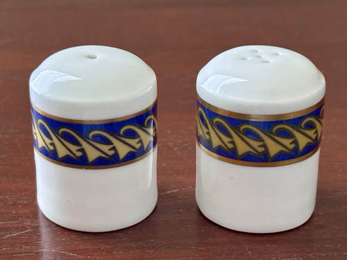 1970's British Airways Concorde Royal Doulton Salt and Pepper Shakers Droop Nose