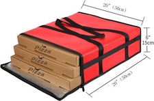 Insulated Pizza Carrier Delivery Bag 20X20 Food Bag for Professional Use