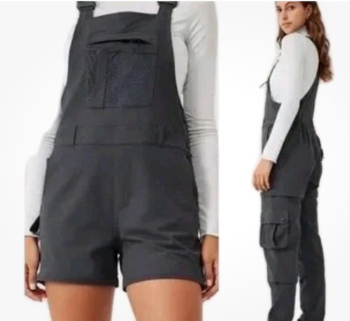NWT Outdoor Voices Overalls RecTrek Zip Off Womens SMALL Convertible Pants - Picture 2 of 5
