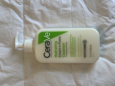CeraVe Hydrating Cream to Foam Cleanser Normal to Dry Skin Fragrance Free 8 Oz