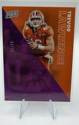 2023 Panini Father's Day Trevor Lawrence #29 Purple 03/25 Clemson Tigers
