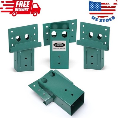 4x4 Compound Angle Brackets for Deer Stand Hunting Blinds - Green Set of 4