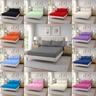 Extra Deep 25cm Fitted Sheet 100% Poly Cotton Single Double King Size Bed Sheets