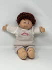 Vintage 1985 Cabbage Patch Doll Brown Hair/Eyes W/ Knitted Outfit