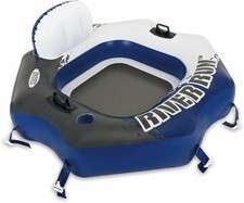 Intex 58854EP River Run Connect Inflatable Floating Lounge: 51" X 49.5", Blue 