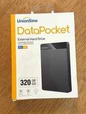 UnionSine DataPocket 320GB External Hard Drive Black HD2510  BRAND NEW SEALED