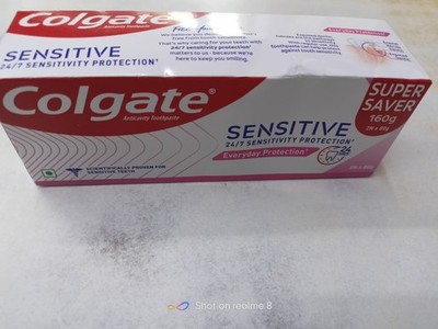 Colgate Sensitive Everyday Protection Toothpaste 80g x 2 Twin Pack 160g f/s