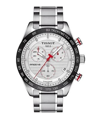 Tissot T-Sport PRS 516 Chrono weißes Zifferblatt Armband Herrenuhr T100.417.11.031.00