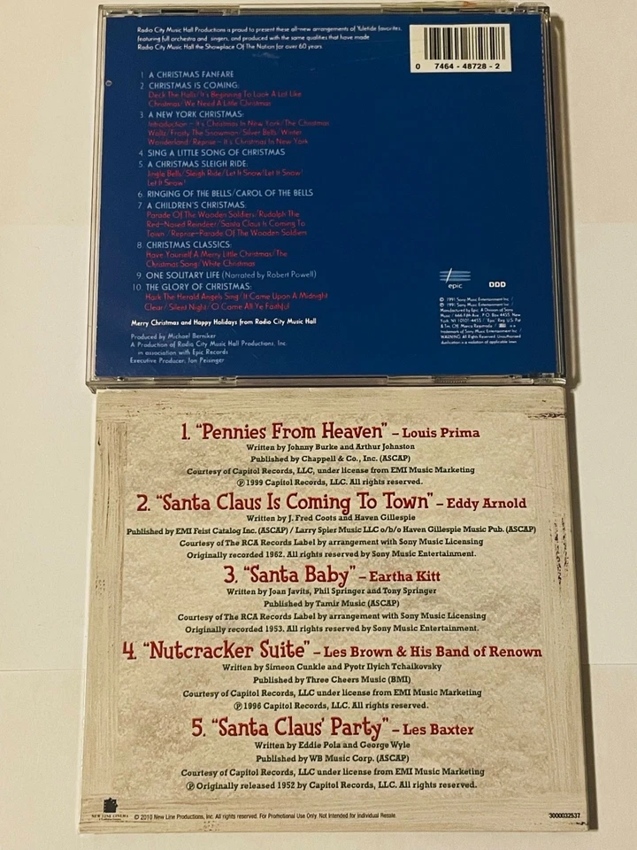 ELF Soundtrack Sampler CD 2010  +BONUS Radio City Music Hall Songs Of Christmas - Image 2 of 2