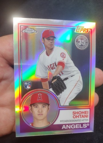 2018 Topps Chrome 1983 Topps Refractor Shohei Ohtani #83T-6 (RC) - 第 2/8 張圖片
