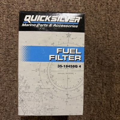35-18458Q4 Quicksilver Water Separating Fuel Filter Kit with Blue Sensor 35-1845