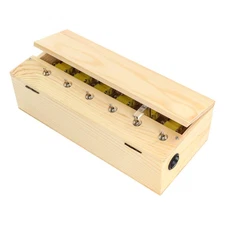 Funny Useless Machine Box Toy, Creative Wooden Kit with Attitude Finger, Mult