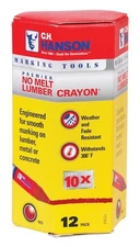 C.H. Hanson 4.5 in. L x 0.5 in. W Lumber Crayon Red Metal 1 pc. (Pack of 12)
