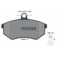 Textar BremsbeläGe Bremsbelegsatz Vorne System Lucas FüR Audi A4 80
