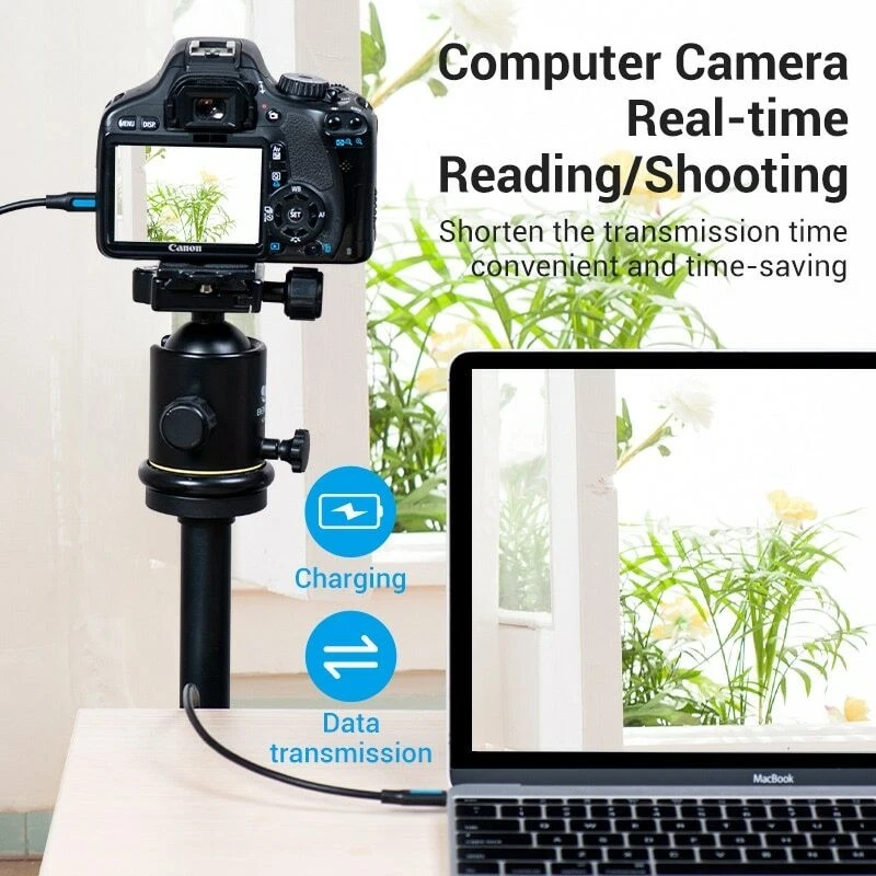 USB C to Mini USB Cable Type C Adapter Data Sync Charging Charger Camera MP3 MP4 - Image 4 of 4