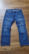 Vintage Polo Ralph Lauren Pants Mens 36 Fit 38x30 Blue Denim Jeans Straight