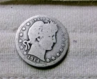 1914 P SILVER BARBER QUARTER