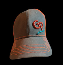 Gray Orange Great Plains Kubota Trucker Hat 3D Puff Embroidery FREE SHIP NWOT