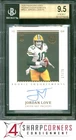 2020 PANINI ENCASED ROOKIE ENDORSEMENTS #REJL JORDAN LOVE RC /75 BGS 9.5 AUTO 10