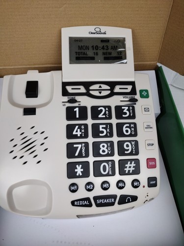 ClearSounds Amplified Corded Telephone CSC600ER Amplified Alert Phone - Zdjęcie 6 z 12