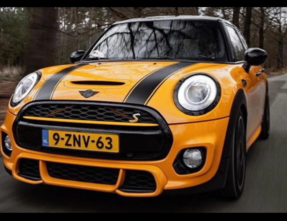 Calcomanías dobles de 6" con capucha a rayas para Mini Cooper S Clubman Paceman Country Foto 2 de 4